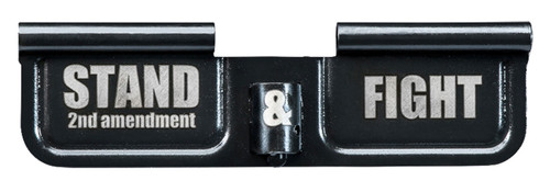 Phase 5 Weapon Systems EPCSTAND Ejection Port Door  AR-15 Black Parkerized Steel 3.10" Engraved "Stand & Fight"