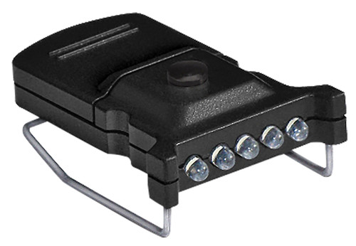 GSM OUTDOORS Cyclops CYC-MHC2PK-W Micro Hat Clip Light Black 10 Lumens White LED