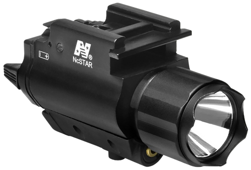NCSTAR / VISM NcStar AQPFLSG Flashlight & Green Laser  Black Anodized 200 Lumens White Cree LED