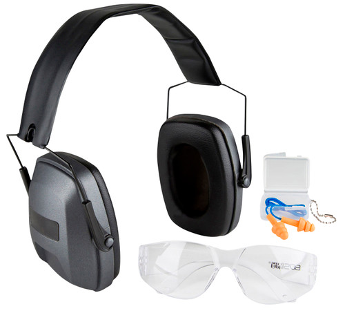 SAFARILAND LTD INC Safariland 1348650 Impulse Range Kit Ultra-Compact Earmuffs, Foam Impulse Hearing Protection, HD Flex Protective Eyewear