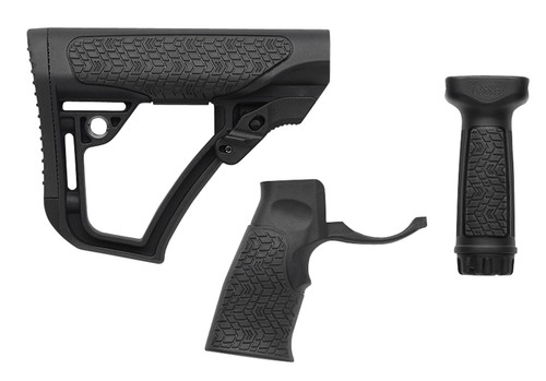 DANIEL DEFENSE INC Daniel Defense 2810206145006 Collapsible Buttstock Pistol Grip/Vertical Foregrip AR-15 Black Polymer