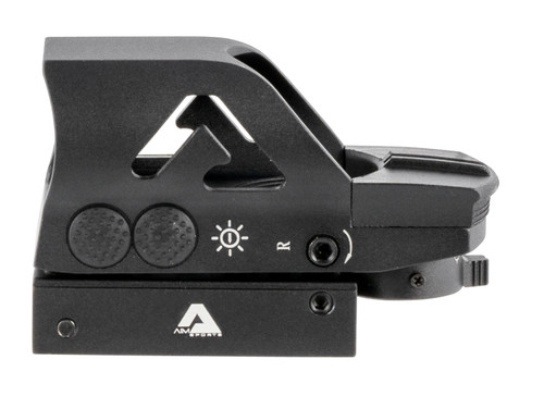 AIM SPORTS INC Aim Sports RT506C Full-Size Reflex Sight  Matte Black 1x34mm Red/Green Multi Reticle
