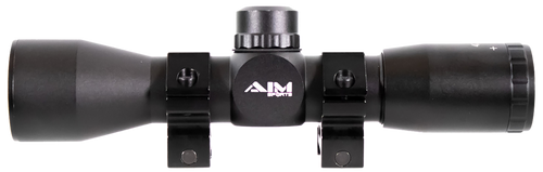 AIM SPORTS INC Aim Sports JTM432B Tactical Compact Black Anodized 4x 32mm 1" Tube Mil-Dot Reticle