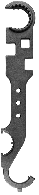 AIM SPORTS INC Aim Sports PJTW3 Combo Wrench  Black Powder Coated Steel Metal AR Platform