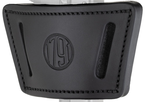 1791 Gunleather UIWXSBLA UIW Max  IWB/OWB Black Leather Belt Clip Fits Most Mid-Large Frame Autos with Rail, Laser & Light Ambidextrous