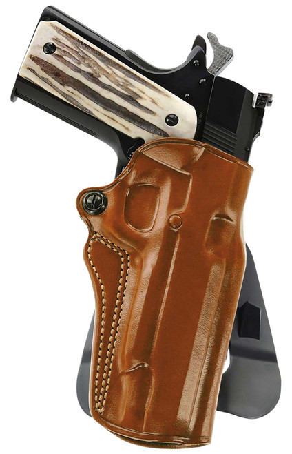 GALCO INTERNATIONAL Galco SM2-266R Speed Master 2.0 OWB Tan Leather Paddle Fits Kimber/Springfield 1911 4", Colt/SW1911SC/Para USA 4 1/4" Right Hand