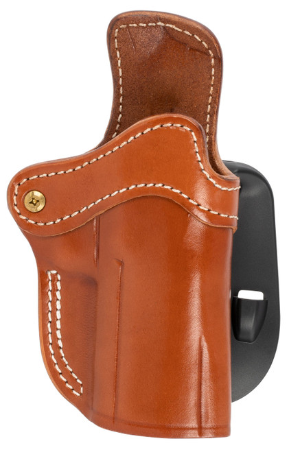 1791 Gunleather ORPDH24CBRR BH2.4 Optic Ready OWB 2.4 Classic Brown Leather Paddle Fits Walther PPQ/Sig P320/Springfield XD-M