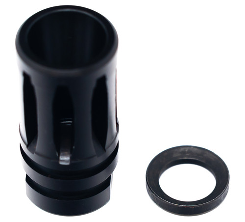 Faxon Firearms FFMD762A2  A2 Flash Hider Black Nitride 5/8"x24 Threads 30 Cal
