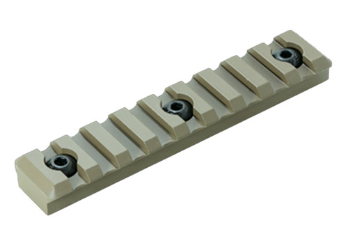 TIMBER CREEK OUTDOOR INC Timber Creek Outdoors M9SPRFDE M-LOK 9 Slot Picatinny Rail  FDE Aluminum Fits AR-Platform