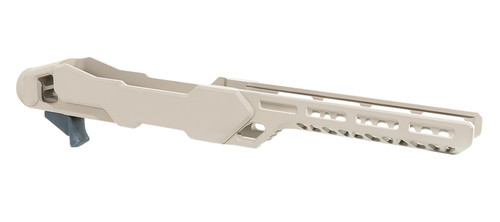 TIMBER CREEK OUTDOOR INC Timber Creek Outdoors ERC1022FDE Enforcer Rifle Chassis Flat Dark Earth Aluminum Fits Ruger 10/22 Compatible w/ MSR Buffer Tubes