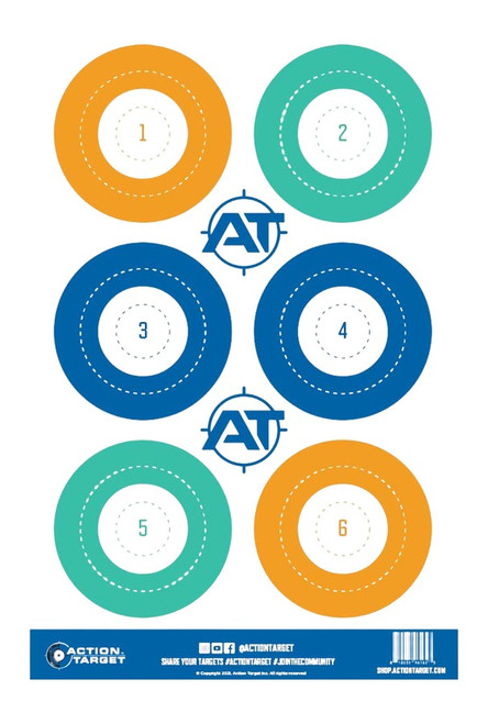 ACTION TARGET INC ACTION DOT-S-100         12"X18" DOTS        100BX