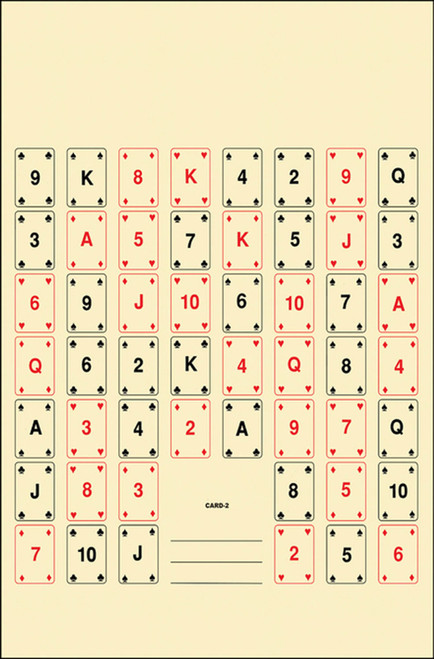 ACTION TARGET INC Action Target CARD2100 Entertainment  52 Playing Cards Paper 22.50" x 24" Multi-Color 100 Per Box