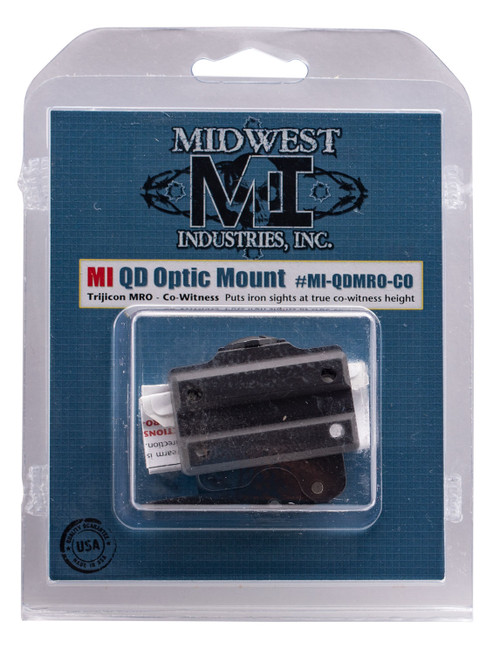MIDWEST INDUSTRIES INC Midwest Industries MIQDMROCO Trijicon MRO QD Mount  Black Hardcoat Anodized
