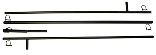 MOJO/HUNT WISE Mojo Outdoors HW2204 Extension Pole  Black Metal 12'