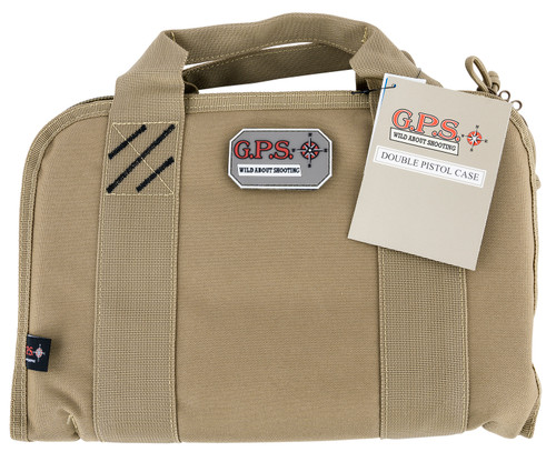 GPS BAG/GOUTDOORS(GSM) GPS Bags 1308PCT Double  Tan Nylon w/ Visual ID Storage System