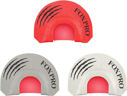 FOXPRO INC Foxpro LOADEDGUN Loaded Gun Combo Diaphragm Call Double/Triple Reed Coyote Sounds Attracts Coyotes Gray/Red/White 3 Piece