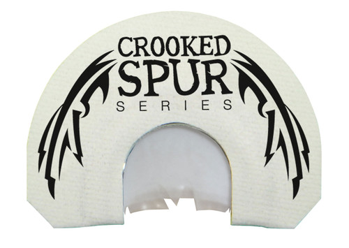 FOXPRO INC Foxpro CSMOUTHWHTSLASH Crooked Spur V-Cut Slash Diaphragm Call Triple Reed Turkey Sounds Attracts Turkeys White