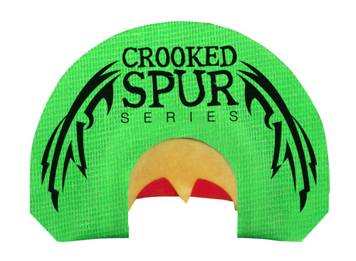 FOXPRO INC Foxpro CSMOUTHBACKWING Crooked Spur Back Wing Diaphragm Call Triple Reed Turkey Sounds Attracts Turkeys Green