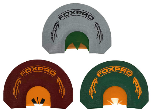 FOXPRO INC Foxpro CSBRDTKRCOMBO Beardtaker Combo Diaphragm Call Attracts Turkey Gray/Green/Red 3 Pack