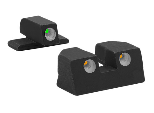 MEPRO USA LLC Meprolight USA 101103301 Tru-Dot  Green Tritium White Outline Front Sight-Orange Tritium White Outline Rear Sight Sig Sauer P-Series P226/P320
