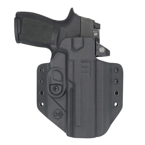 C&G ARMS (HOLSTERS) C&G Holsters 0280100 Covert  OWB Black Kydex Belt Loop Fits Sig P320 M17/X5 Right Hand