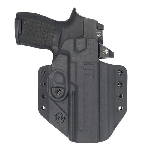 C&G ARMS (HOLSTERS) C&G Holsters 0286100 Covert  OWB Black Kydex Fits Sig P320 Right Hand