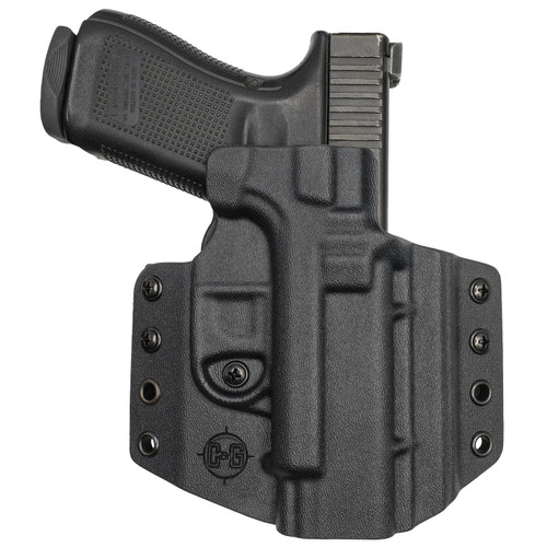 C&G ARMS (HOLSTERS) C&G Holsters 1850100 Covert  OWB Black Kydex Belt Loop Fits 1911 Government 5"