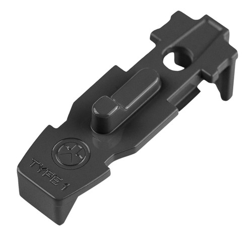 MAGPUL INDUSTRIES CORP Magpul MAG803-BLK Tactile Lock-Plate Type 1 Made of Polymer w/ Black Finish & 1/8" Single Ridge for PMAG 10/20/30 AR/M4 GEN M3/300 B GEN M3 Floor Plates/5 Per Pack