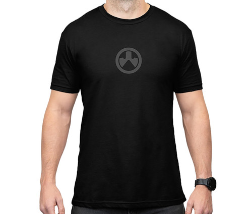MAGPUL INDUSTRIES CORP Magpul MAG1115-001-S Icon Logo  Black Cotton/Polyester Short Sleeve Small