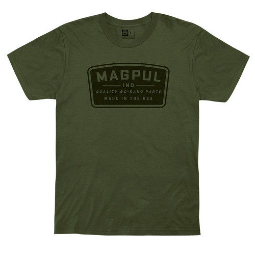 MAGPUL INDUSTRIES CORP Magpul MAG1111-316-S Go Bang Parts  Olive Drab Cotton Short Sleeve Small