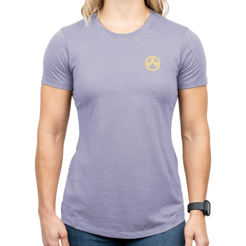 MAGPUL INDUSTRIES CORP Magpul MAG1341-530-3X Prickly Pear Women's Orchid Heather Cotton/Polyester Short Sleeve 3XL