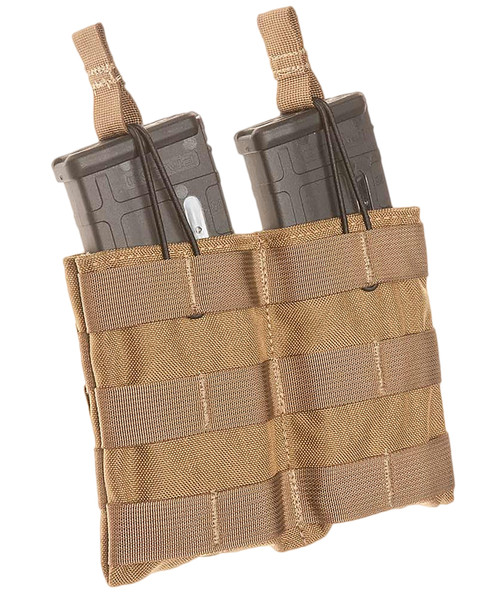 TACSHIELD (MILITARY PROD) Tacshield T3507CY Speed Load Double Rifle Double Coyote 1000D Nylon MOLLE