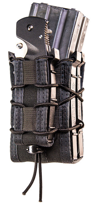 High Speed Gear 112RP0BK TACO X2RP Mag Pouch Triple Black Nylon MOLLE Compatible w/ Rifle Compatible w/ Pistol