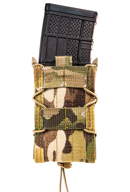 High Speed Gear 11TA00MC TACO Mag Pouch Single MultiCam Nylon MOLLE Compatible w/ Rifle