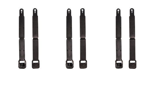 High Speed Gear 91SC12BK MOLLE Clips  Short, Black Injection Molded Fits MOLLE (12 Pack)