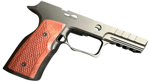 SHARPS BROS LLC Sharps Bros SBGM09 Grip Module  Black w/ Cherry 7075-T6 Aluminum Fits Sig P320