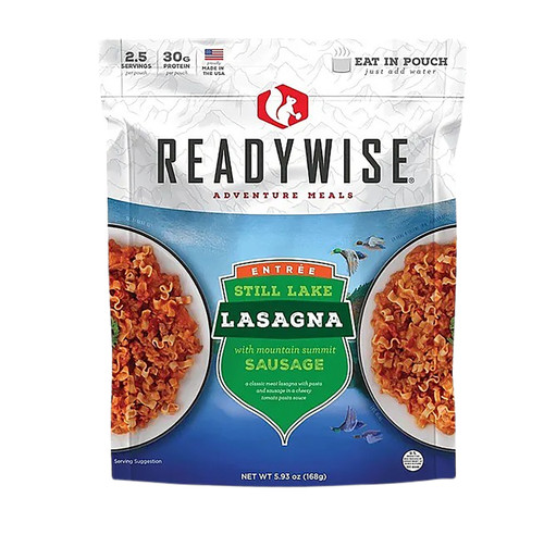 READYWISE / WISE FOODS Wise Foods RW05808 Lasagna w/ Beef  2 Servings 6 Per Case