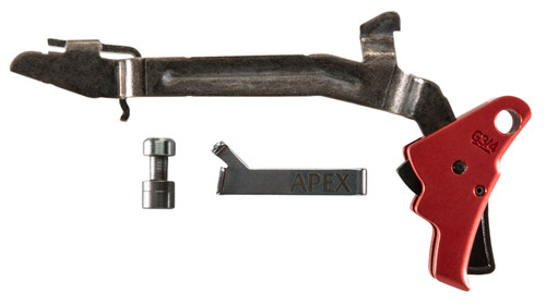 APEX TACTICAL SPECIALTIES Apex Tactical 102155 Action Enhancement  Red Drop-In Trigger Compatible w/Glock Gen3-4 17/17L/19/22-27/31-35