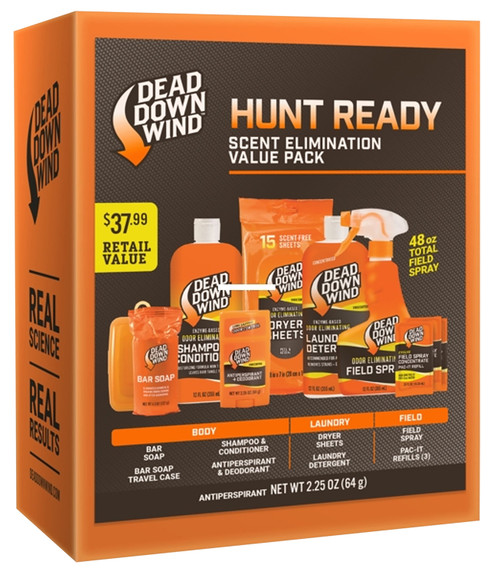 DEAD DOWN WIND (ARCUS) Dead Down Wind 2099 Hunt Ready Kit  Odor Eliminator Unscented  10 pieces