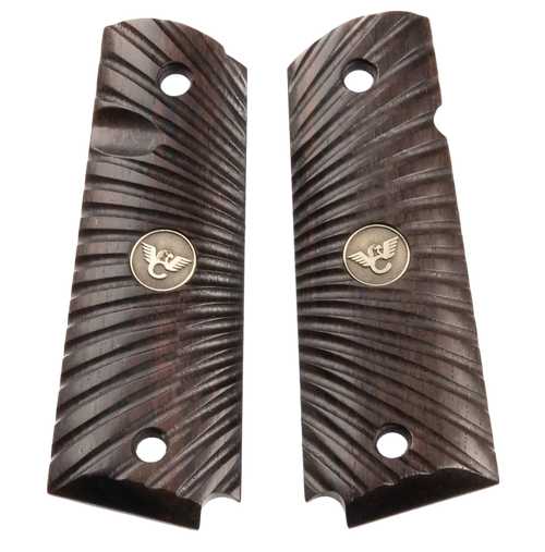 Wilson Combat 351MFS Side Panel Grips Full Size Starburst Cocobolo