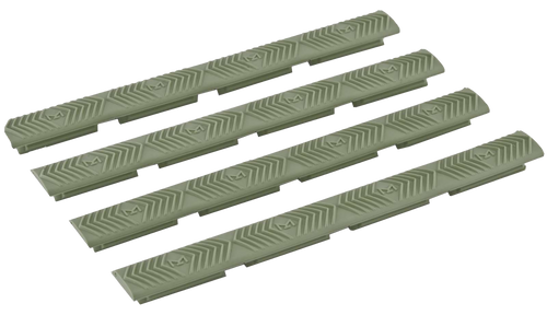 ERGO/FALCON INDUS INC Ergo 4332OD WedgeLok Slot Cover  OD Green Rubber, 7 Slot Low Profile w/Aggressive Texture 4 Per Pack