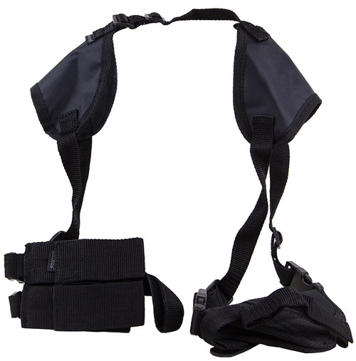 BULLDOG CASE COMPANY Bulldog WSHD15 Deluxe Shoulder Harness Black Nylon Harness Fits 1911 Ambidextrous