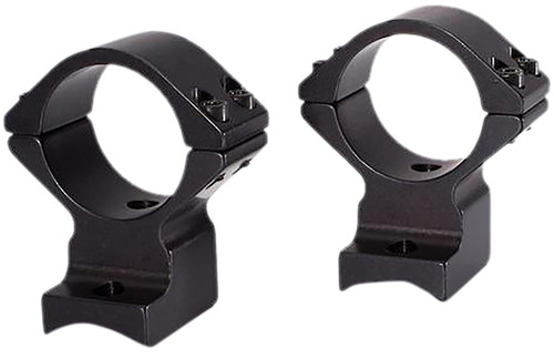 TALLEY MANUFACTURING INC Talley 95X719 Scope Mount/Ring Combo  Black Anodized Aluminum 1" Tube, Savage (8-40) Round Receiver w/Accutrigger, High Rings