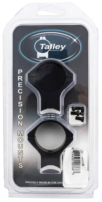TALLEY MANUFACTURING INC Talley 75X719 Scope Mount/Ring Combo  Black Anodized Aluminum 30mm Tube Savage (8-40) Round Receiver w/Accutrigger High Rings 0 MOA