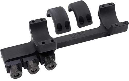 DNZ PRODUCTS LLC DNZ 321FPT Freedom Reaper Forward Picatinny Rail Matte Black Aluminum 30mm Tube, Extra High Rings