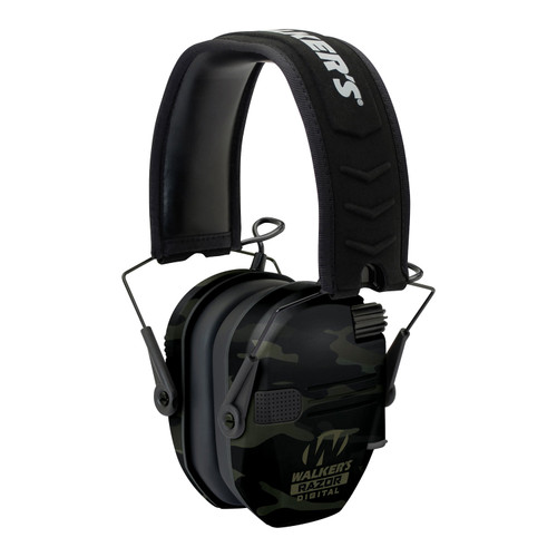 GSM OUTDOORS Walker's GWPDRSEMMCCG Razor PRO Digital Electronic Muff 23 dB Over the Head Multi-Cam/Black Polymer