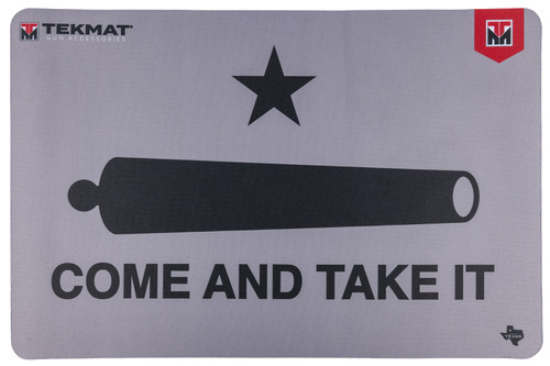 TEKMAT (GSM) TekMat TEKR17CATIC  Cleaning Mat Black/Gray Rubber 11"x17" "Come And Take It"/Cannon