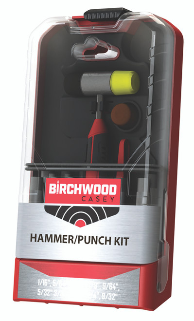 BIRCHWOOD CASEY (GSM) Birchwood Casey ARPNCHHMKIT Hammer & Punch Kit  Black/Red AR Platform Firearm 19 Pieces