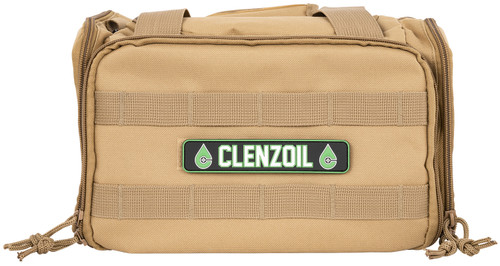 CLENZOIL UNLIMITED LLC Clenzoil 2366 Universal Gun Care Range Bag Multi-Caliber/Multi-Gauge/Universal 30 Pieces Tan