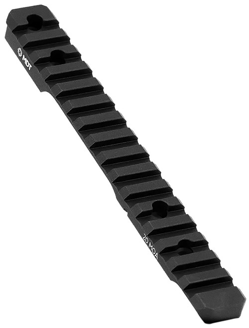 Mdt Sporting Goods Inc 102357BLK 20 MOA Picatinny Scope Base  Black Anodized Aluminum 11" Long Fits Howa 1500 Long Action